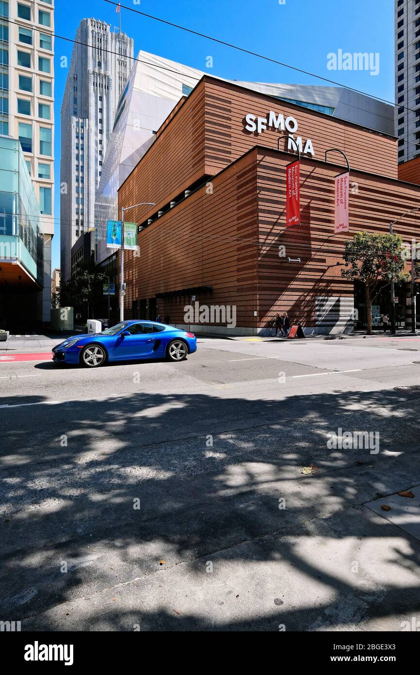 Museum of Modern Art SFMOMA auf der 3rd Street, San Francisco, Kalifornien, USA Stockfoto