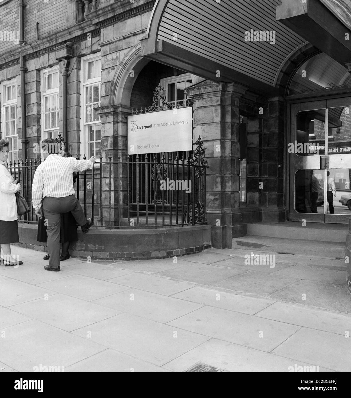 1994 Liverpool Mount Pleasant Street Scene, Meryside, Nordwestengland, Großbritannien Stockfoto