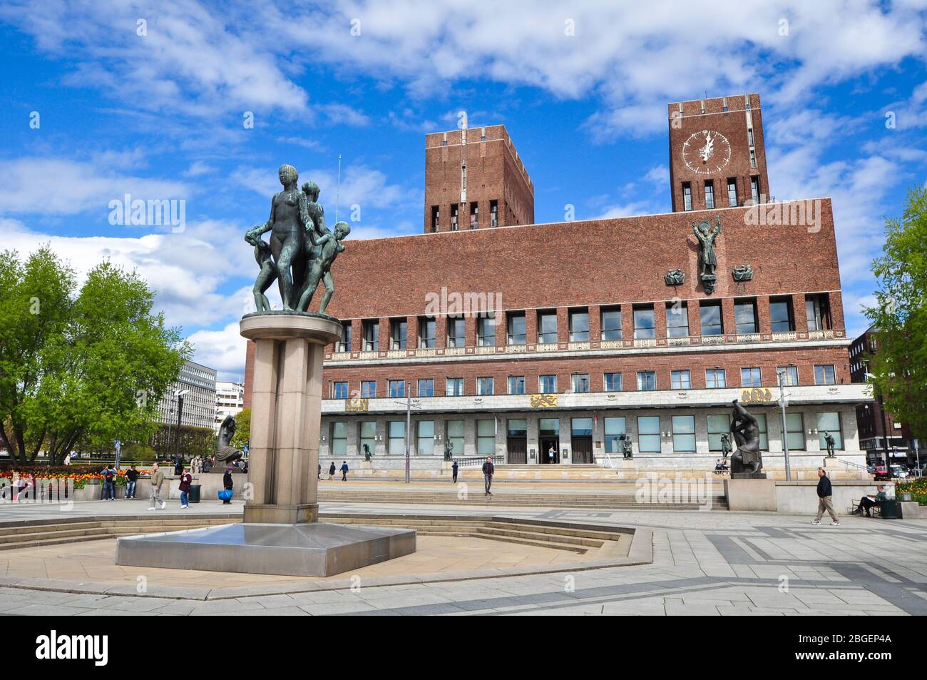 Oslo Stadtzentrum Stockfoto