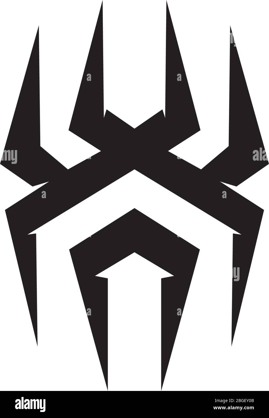 Spider Logo Symbol Design Vektor Vorlage Stock Vektor