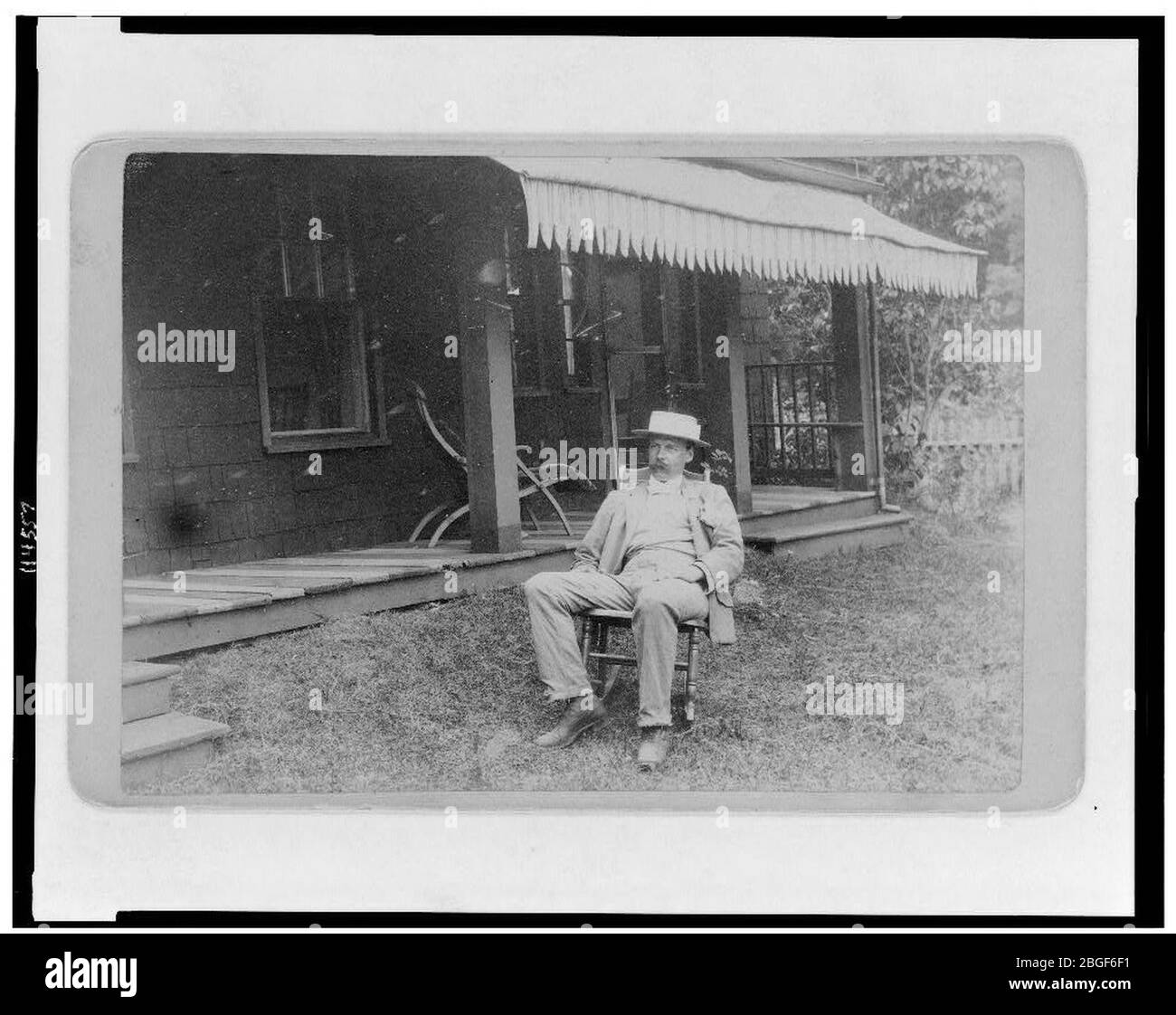 Herbert H. Gilchrist an bei Mose Jarvis Farm, Centerport Cove, Long Island Stockfoto