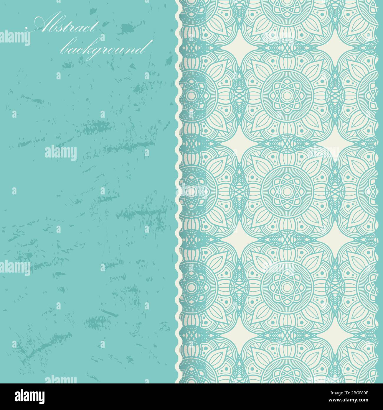 Orientalisches Mandala-Poster-Banner-Design. Asiatische, arabische Zierschmuck Hintergrund. Vektorgrafik Stock Vektor