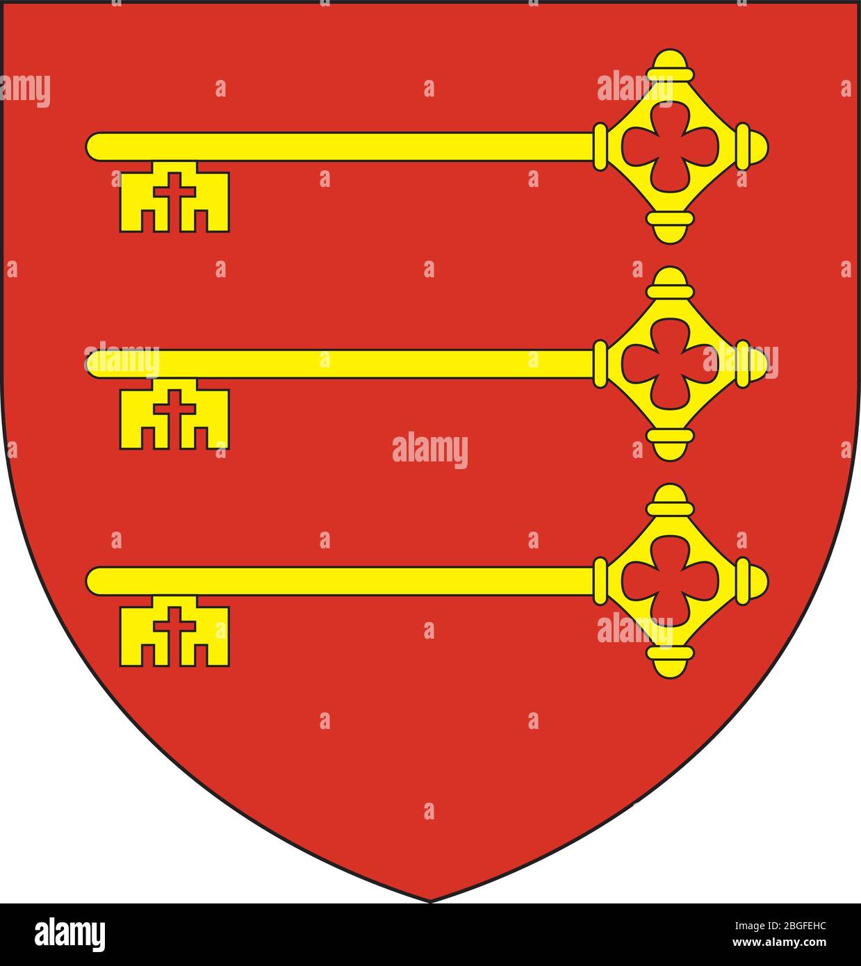 Wappen der französischen Stadt Avignon Stock Vektor