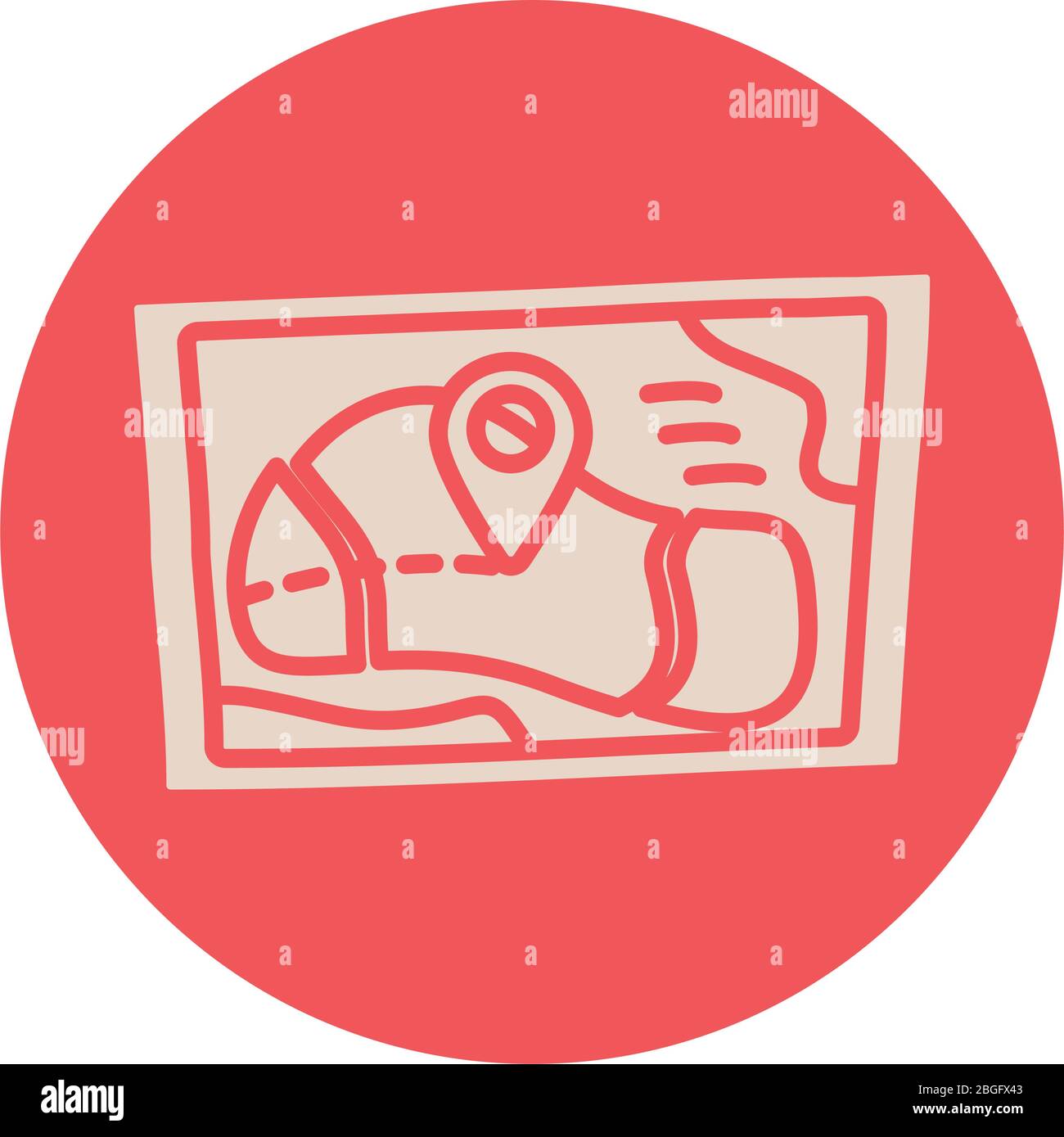 Symbol für Papierkartenführung Stock Vektor