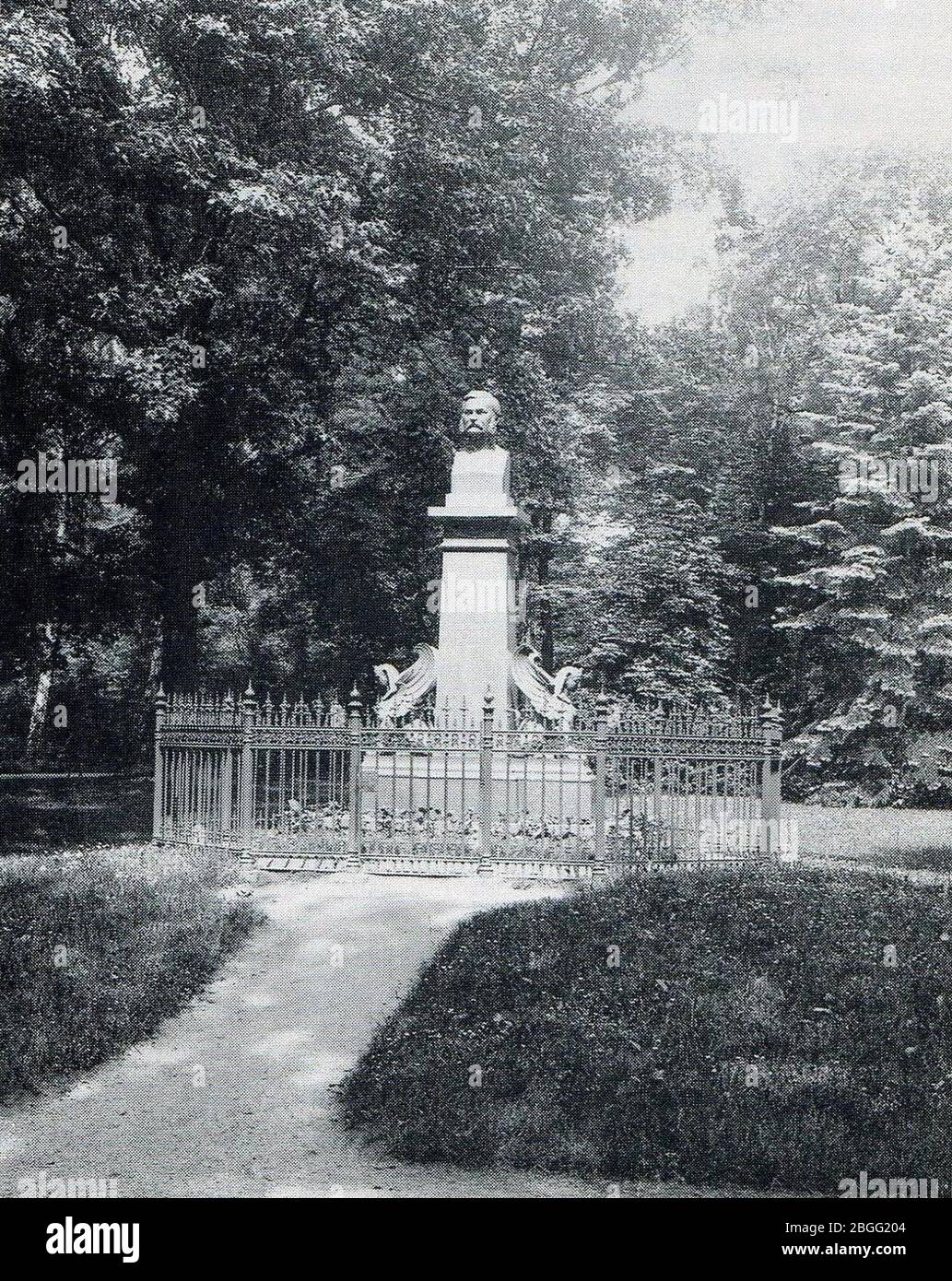 Hermann-Steudner-Denkmal Stadtpark Görlitz. Stockfoto