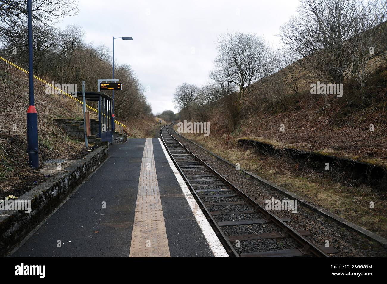 Blick nach Norden entlang Zuckerhut Halt. Stockfoto