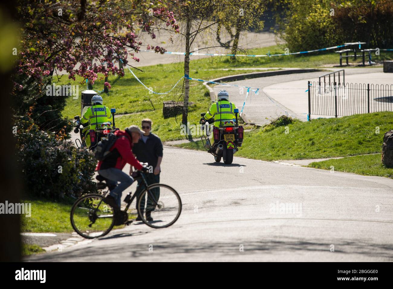 Glasgow, Großbritannien. April 2020. Im Bild: Szenen aus dem Kelvingrove Park in Glasgow während der Sperrung des Coronavirus (COVID-19). Quelle: Colin Fisher/Alamy Live News Stockfoto