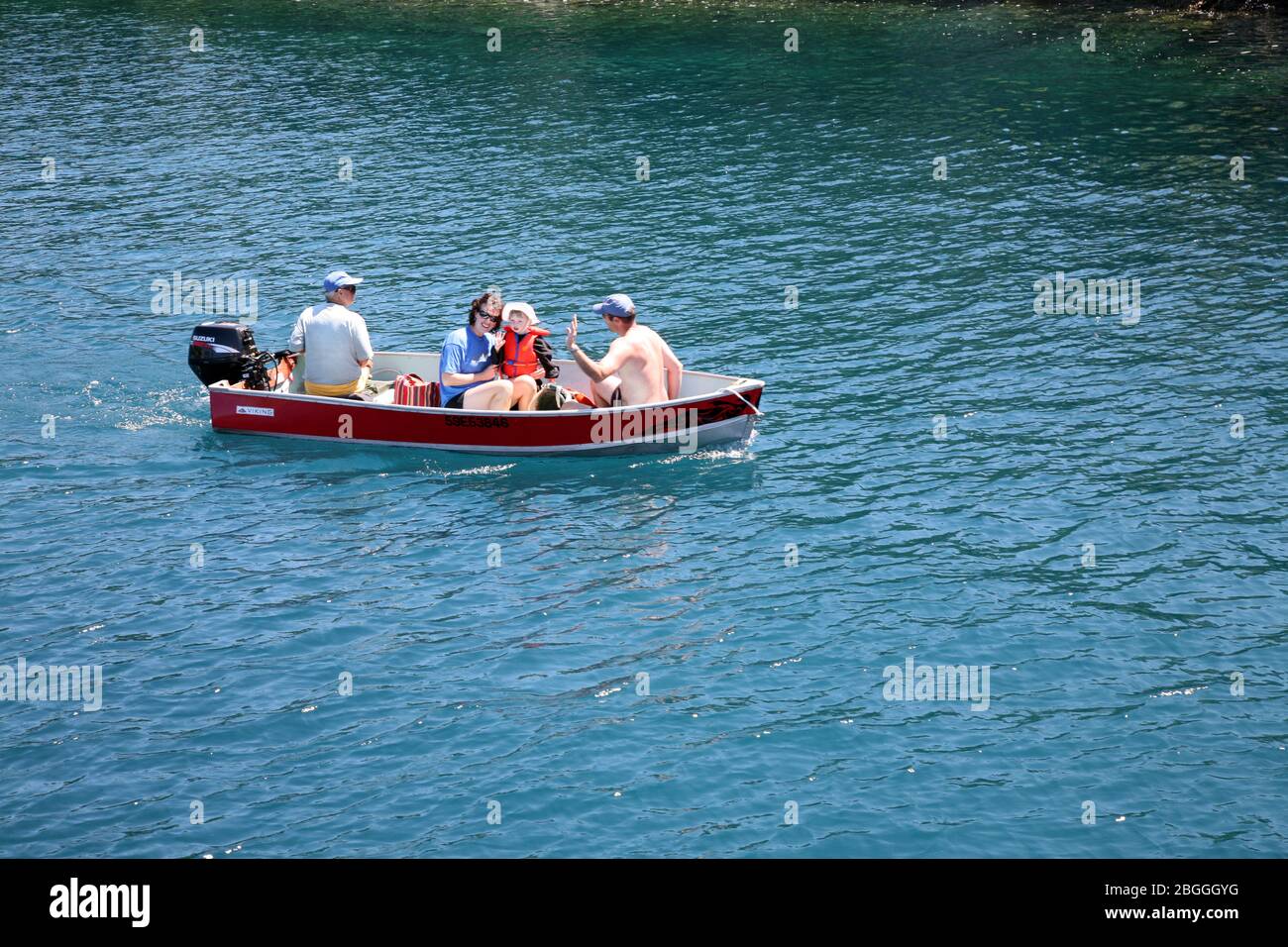 Kanada, Ontario, Tobermory an der Georgian Bay am Big Tub Hafen, nahe Flowerpot Island, am Lake Huron, Fathom Five Marine Park, Nordamerika Stockfoto