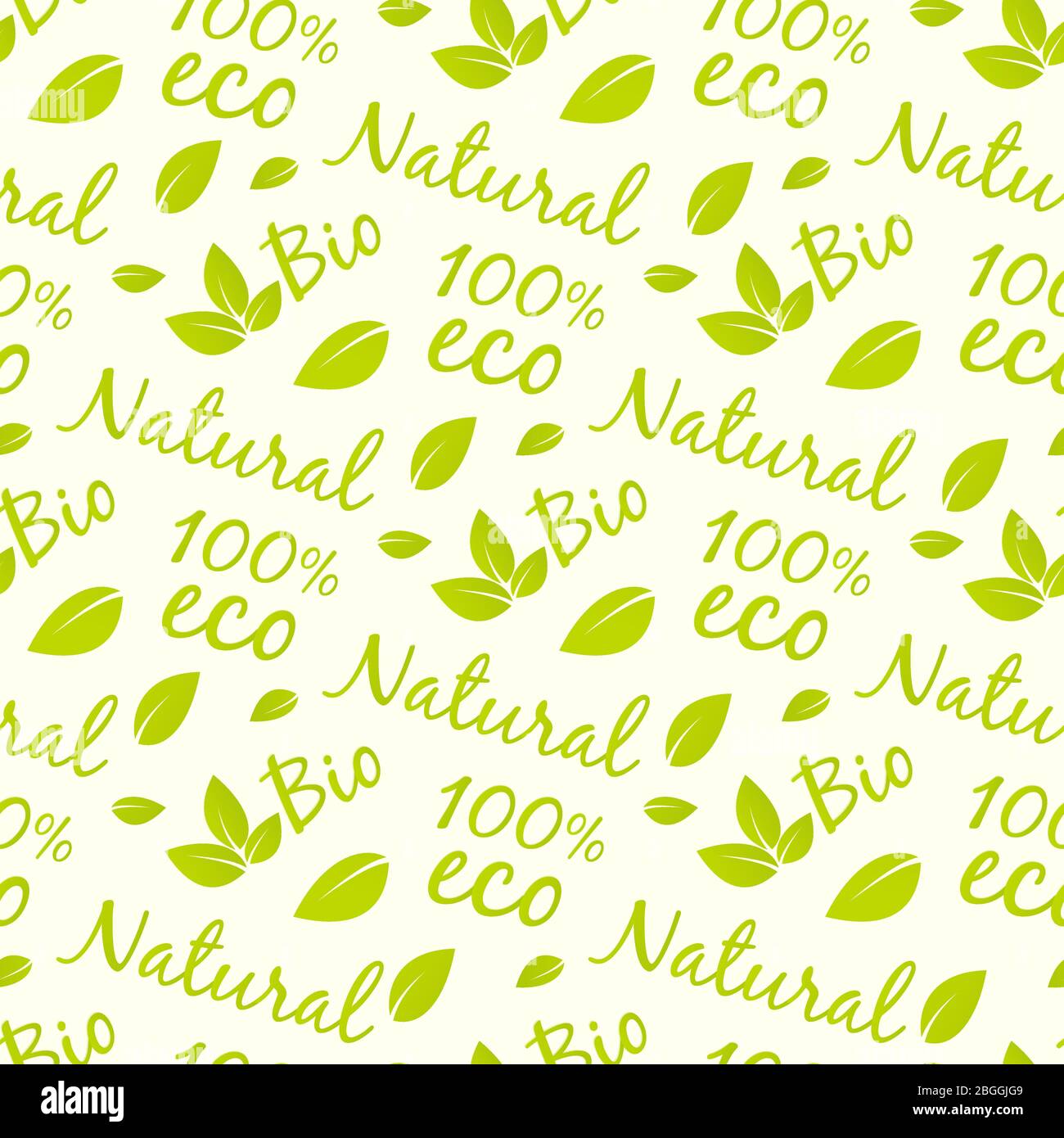 Eco-Produkte nahtlose Muster Design. Bio, natürliche, Öko Hintergrund. Vektorgrafik Stock Vektor