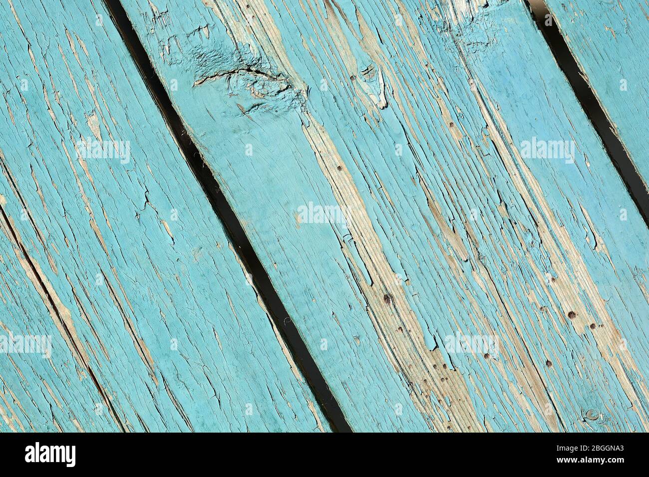 Nahaufnahme Hintergrund Textur von Blue vintage Holzbohlen, rustikalen Stil wall Panel gemalt Stockfoto