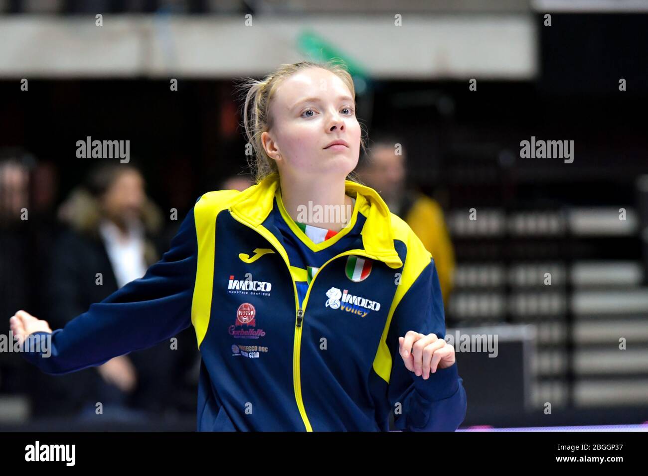 Treviso, Italien. Januar 2020. jennifer Geerties (conegliano) während der italienischen Volleyball Serie A1 Frauen Saison 2019/20, Volleyball italienische Serie A1 Frauen Meisterschaft in Treviso, Italien, Januar 01 2020 Quelle: Independent Photo Agency/Alamy Live News Stockfoto