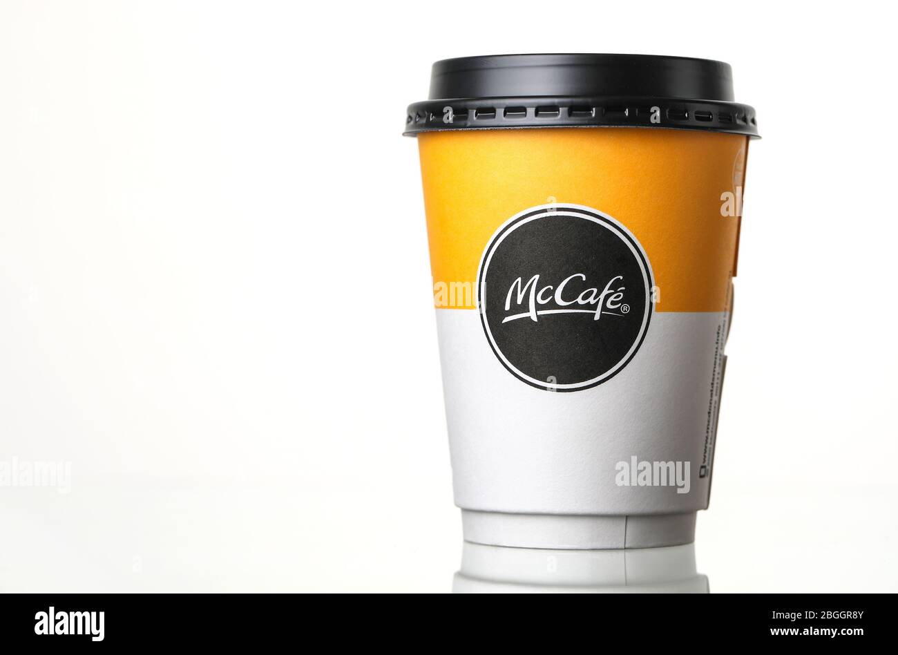 McDonald's McCafe Kaffeetasse Stockfoto