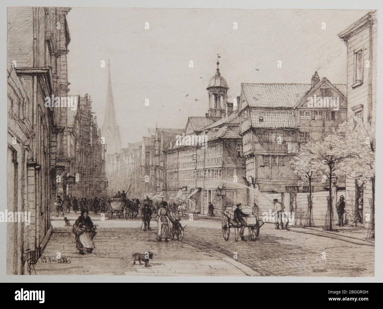 HH-Riefesell-48-Spitalerstraße-23-05-1884. Stockfoto