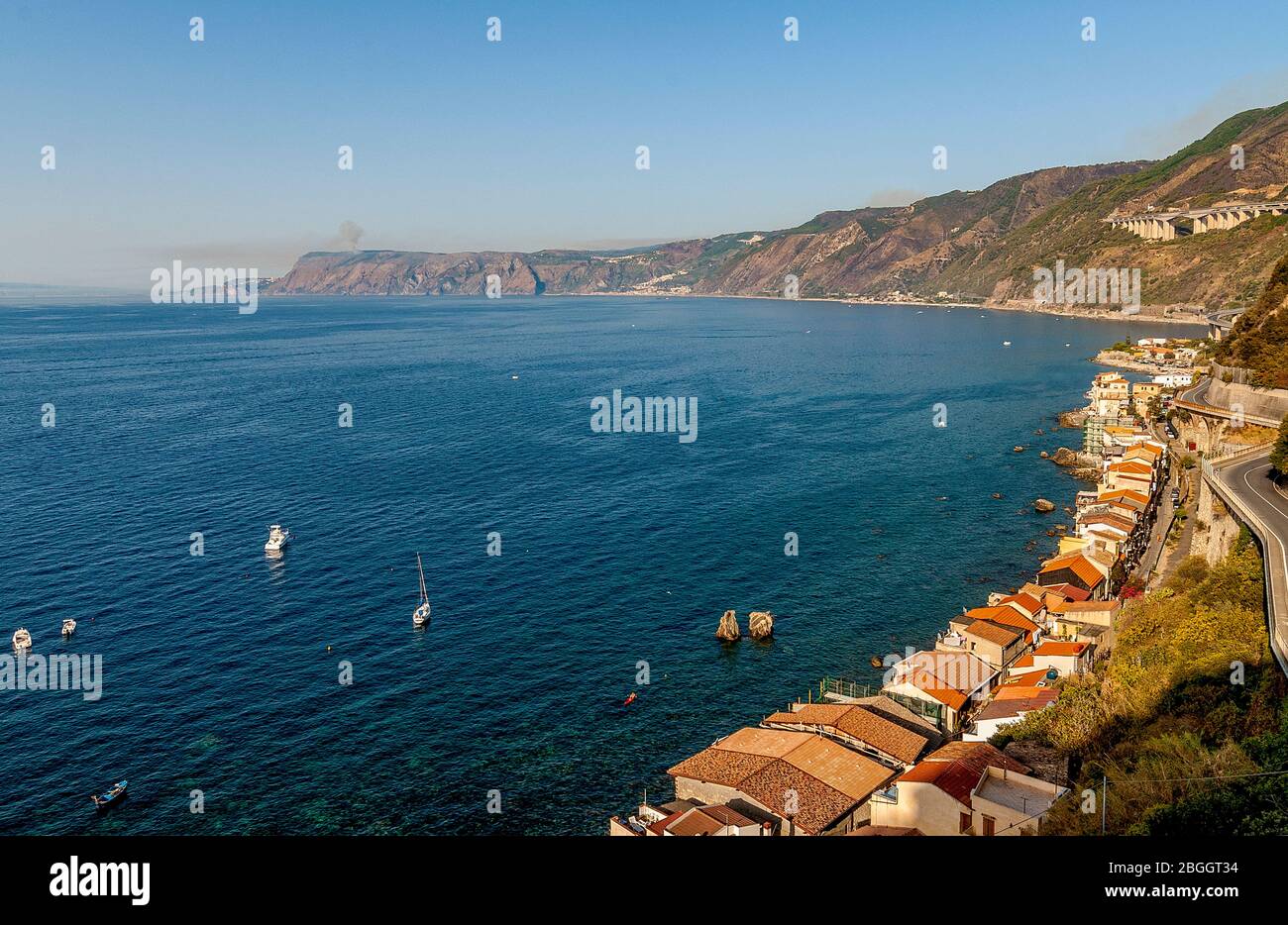 Italien Kalabrien Scilla - Chianalea Stockfoto