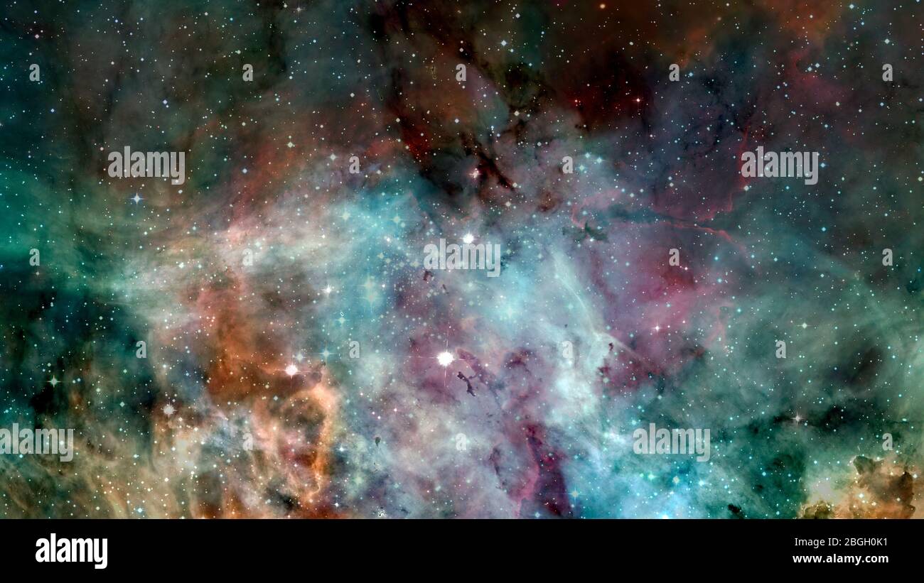 Nebel und Sterne im Weltraum, glühende geheimnisvolle Universum. Elemente dieses Bild von der NASA eingerichtet Stockfoto