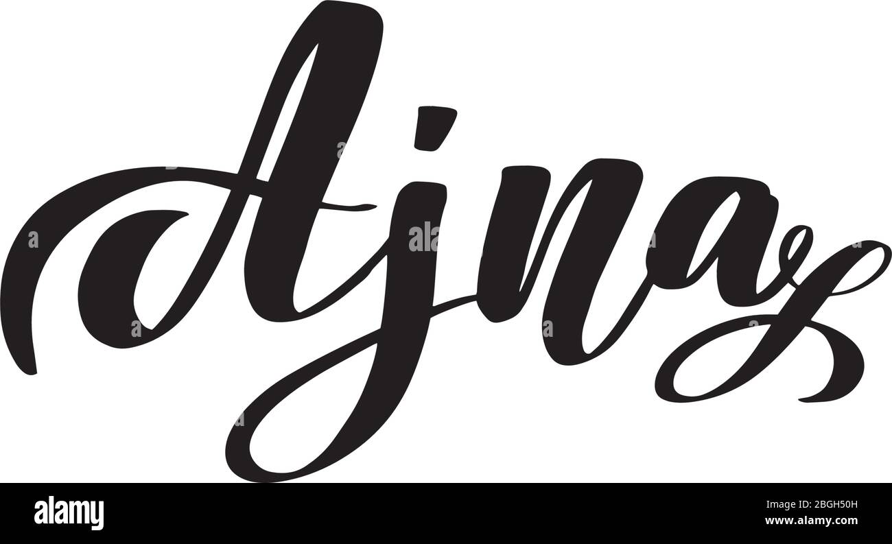 Vektor Kalligraphie Abbildung auf weißem Hintergrund. Stock Vektor