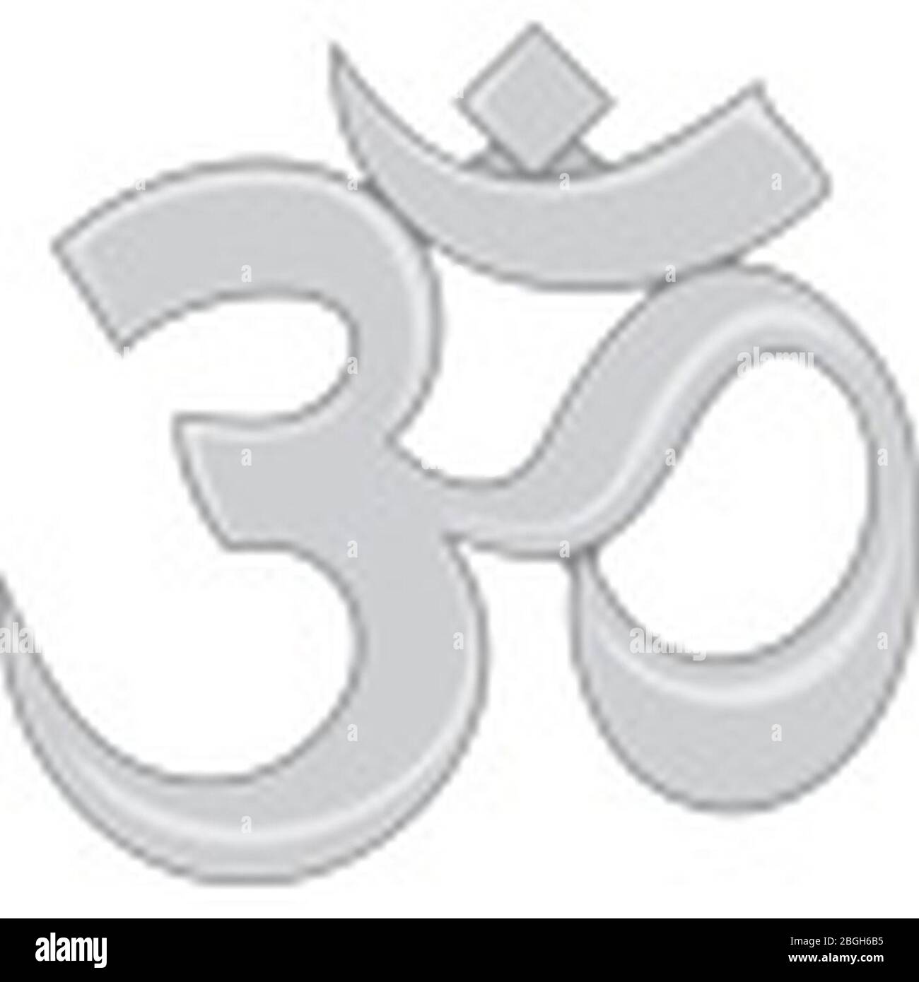 Hindu-Glaubenszweig-Insignien. Stockfoto Hindu-Glaubenszweig-Insignien. Stockfoto