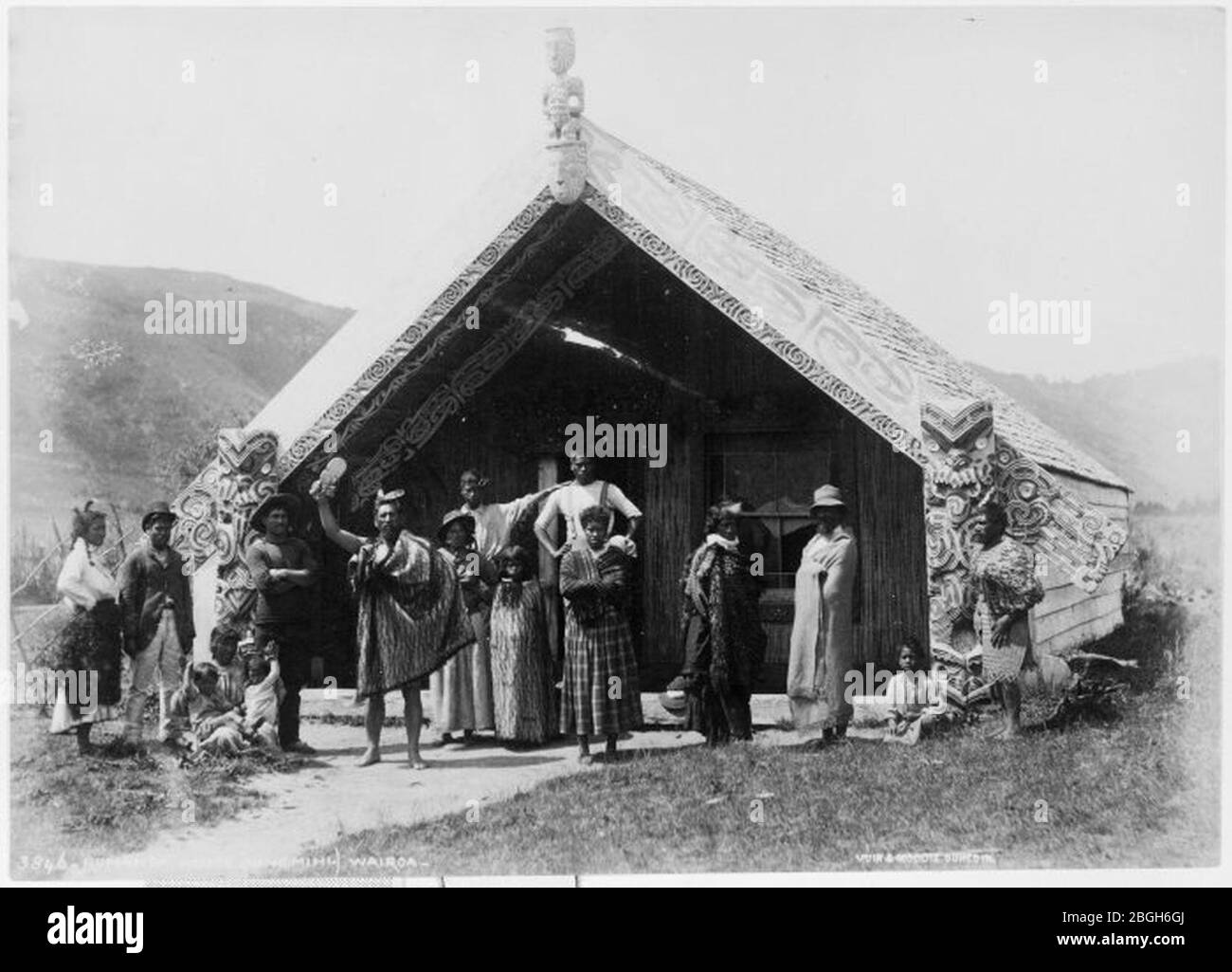 Hinemihi Meeting House Burton Bros. Stockfoto