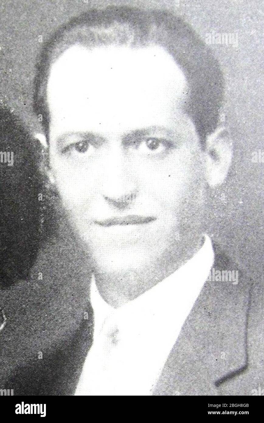 Hipólito Gallego Camarero en 1930. Stockfoto
