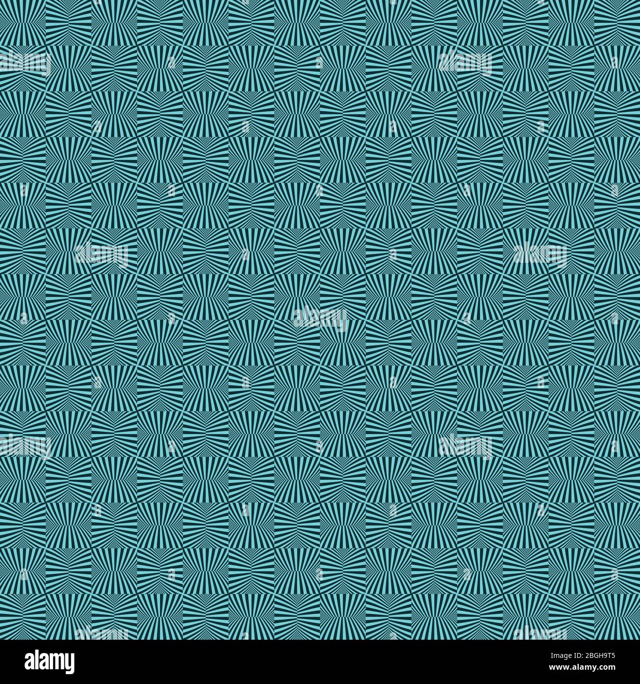 Abstrakt Blauton von minimalen Streifen Linie quadratischen Muster Abdeckung Design Hintergrund. Verwenden Sie für Anzeige, Poster, Grafik, Vorlagendesign, Druck. Illustration Stock Vektor