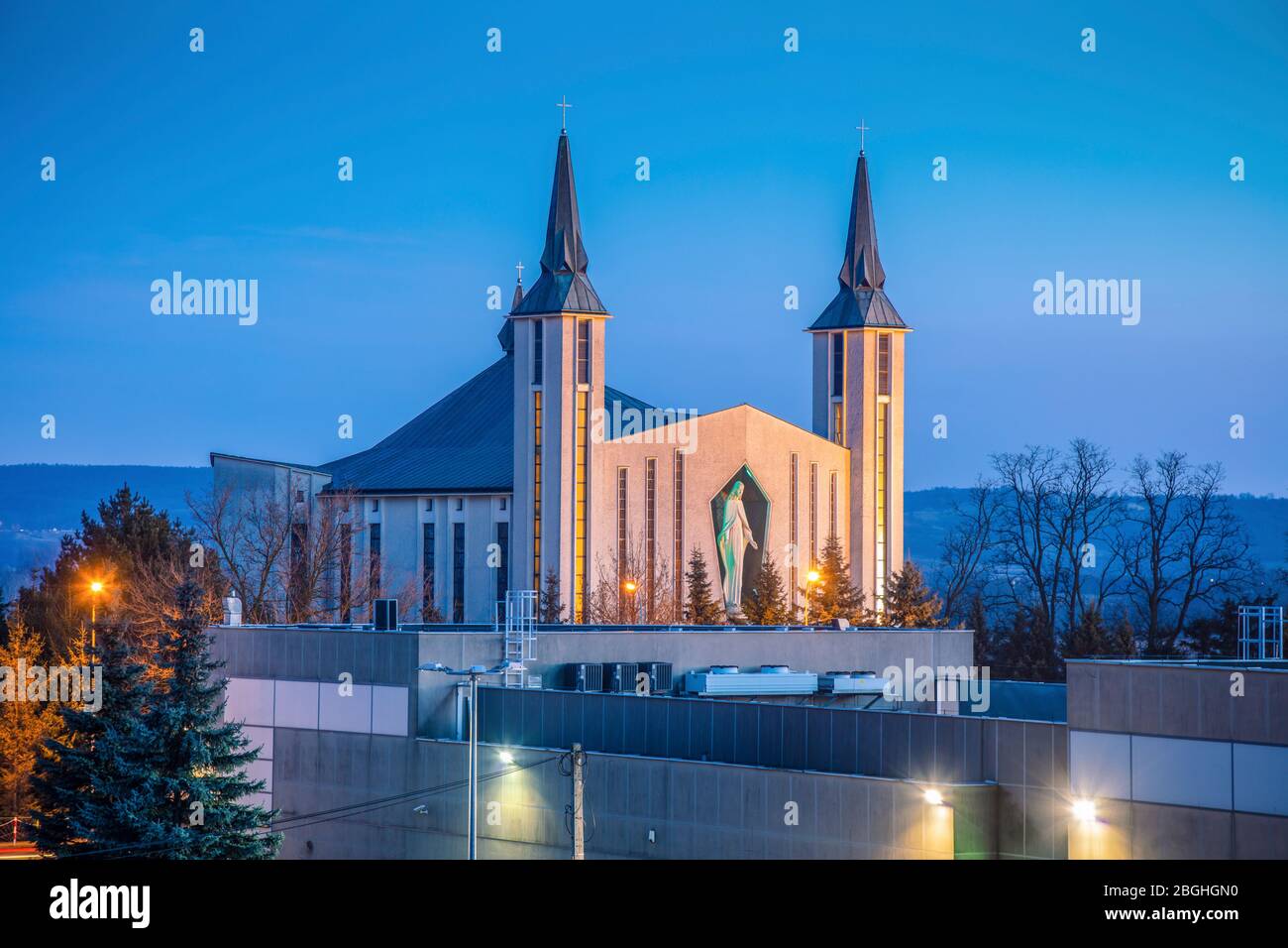 St. Stanislaus Kirche in Boguchwala. Rzeszow, Subkarpathie, Polen. Stockfoto