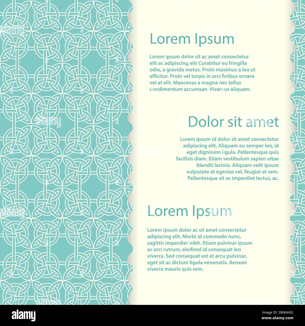 Vintage Banner oder Poster Vorlage mit Vektor keltischen Knoten Illustration Stock Vektor