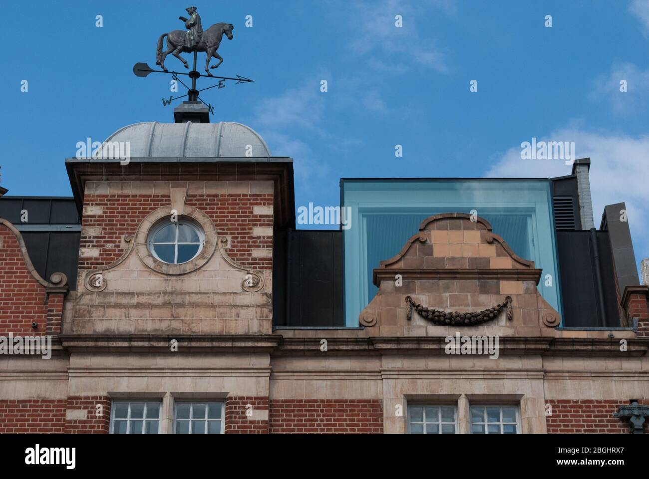 Red Brick Stone Fassade 1890s Architektur Whitechapel Gallery, 77–82 Whitechapel High Street, London E1 7QX Stockfoto