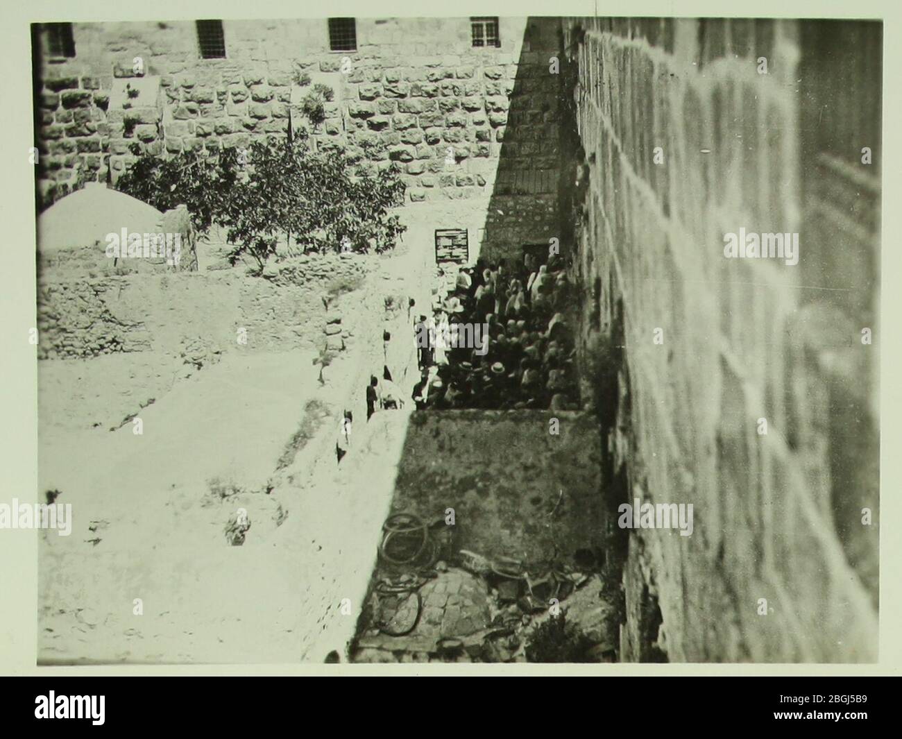 Historische Bilder der Westmauer - 1920 C SR 016. Stockfoto