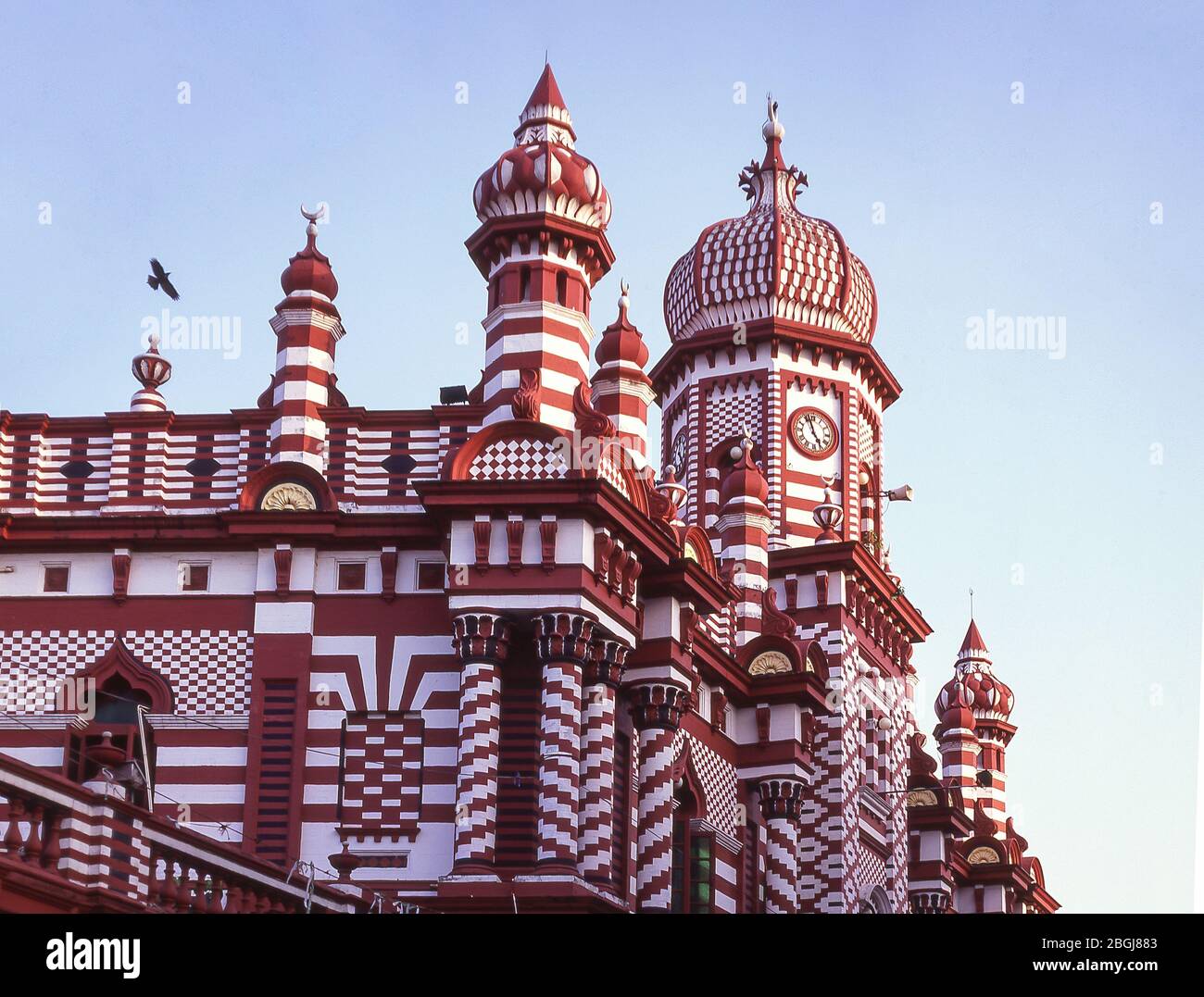 Die Jami Ul Alfar Moschee, Pettah, Colombo, Westliche Provinz, Sri Lanka Stockfoto