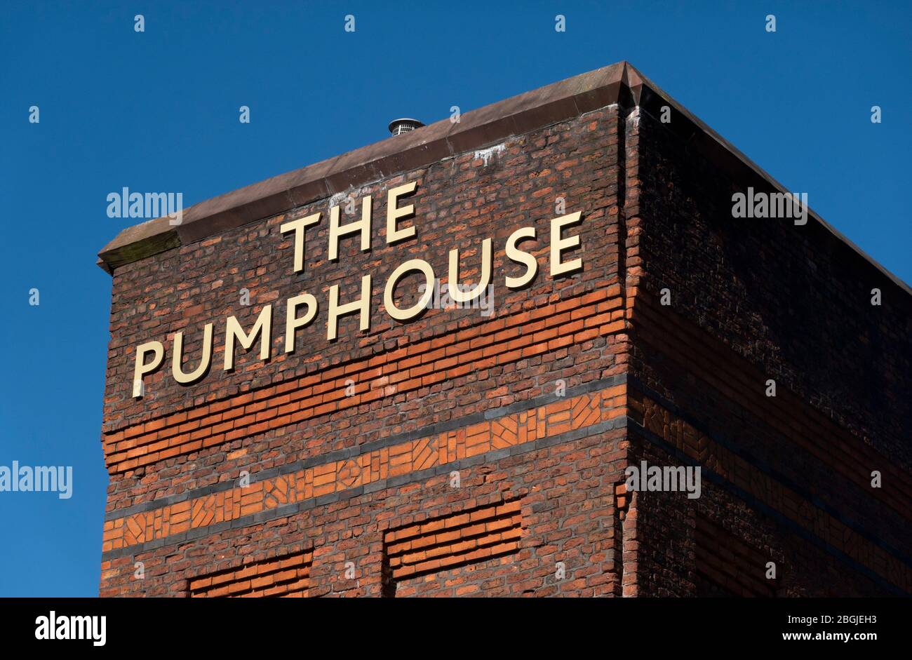 Das Pumphouse am George's Dock in Liverpool Stockfoto