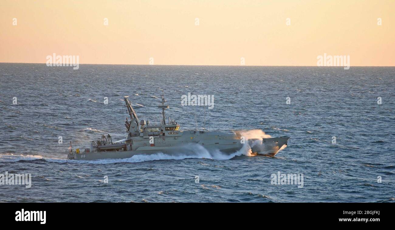 HMAS Albany während der Talisman Sabre 2015. Stockfoto