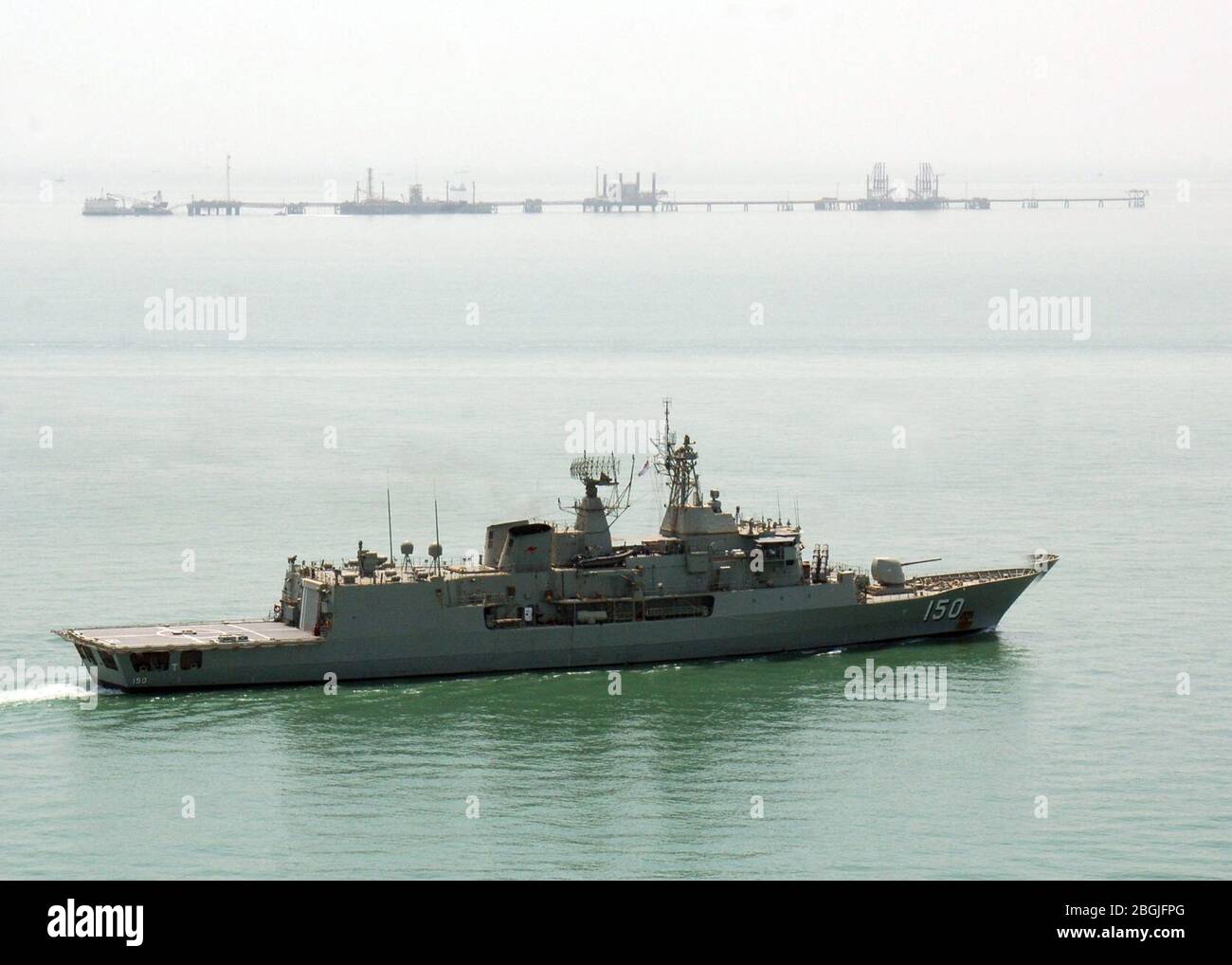 HMAS Anzac, August 2007. Stockfoto