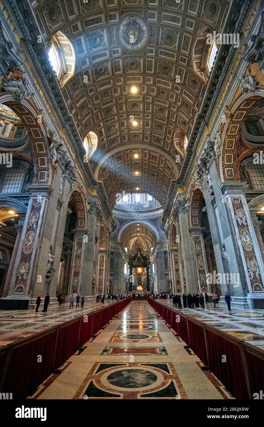 Kathedrale St. Peter. Vatikan Stockfoto