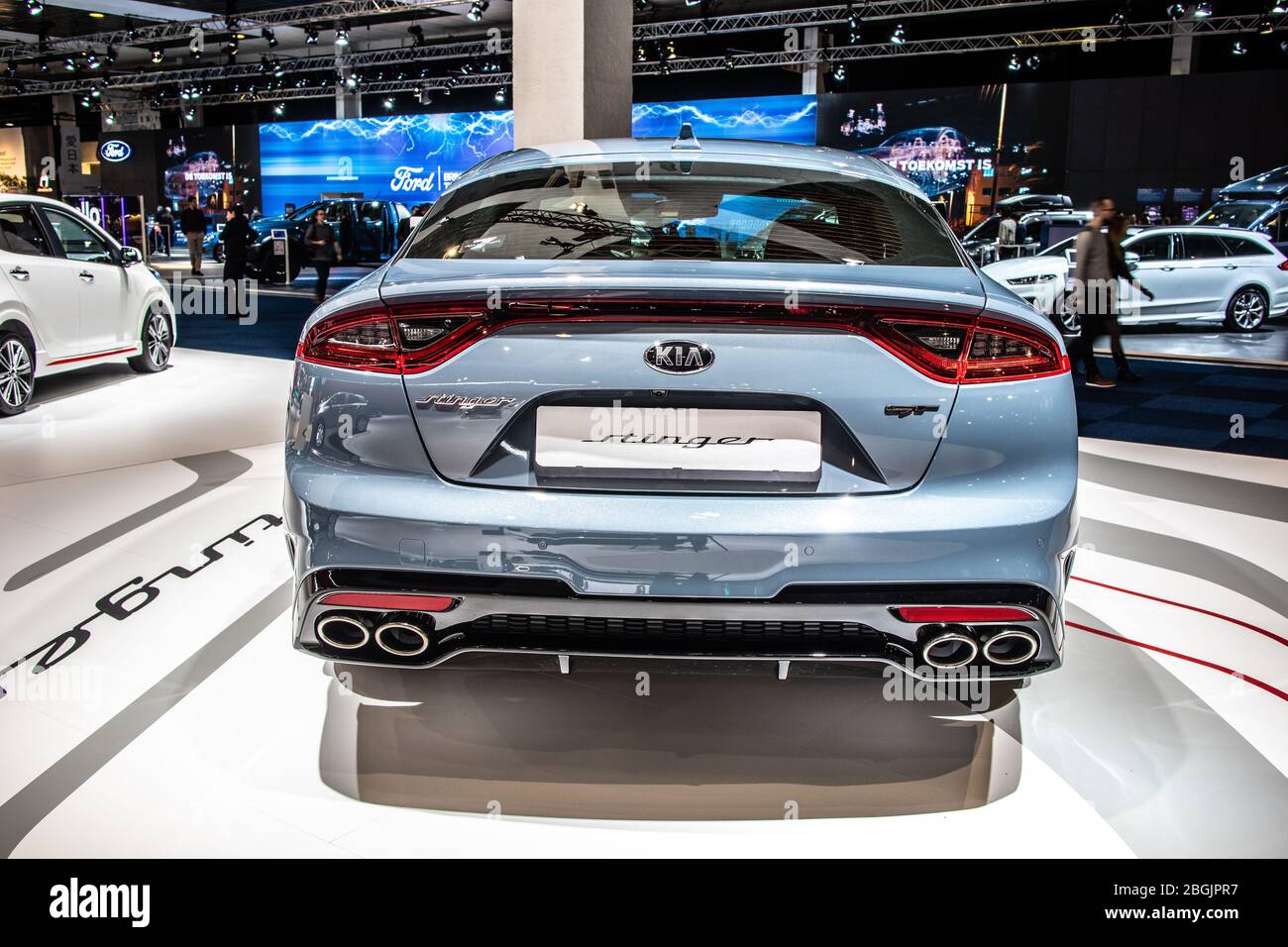 Brüssel, Belgien, 09. Januar 2020: Kia Stinger auf dem Brüsseler Automobilsalon, kompaktes 5-türiger Schnellauto von Kia Motors Stockfoto