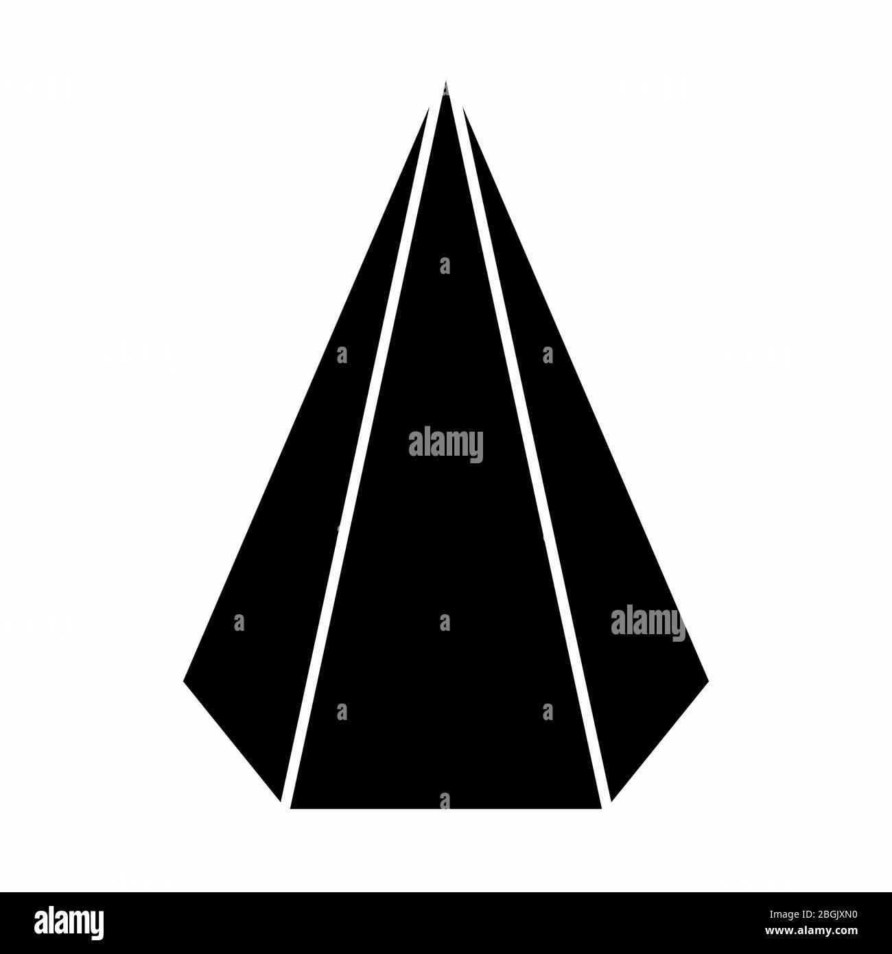 Sechseckige Pyramide - Sechseckige Pyramide Des Weissen Frustum Vektor Abbildung Illustration Von Schule Form 147385238 : $$a = 5$$ $$dm$$ $$h_a = 10$$ $$dm$$.