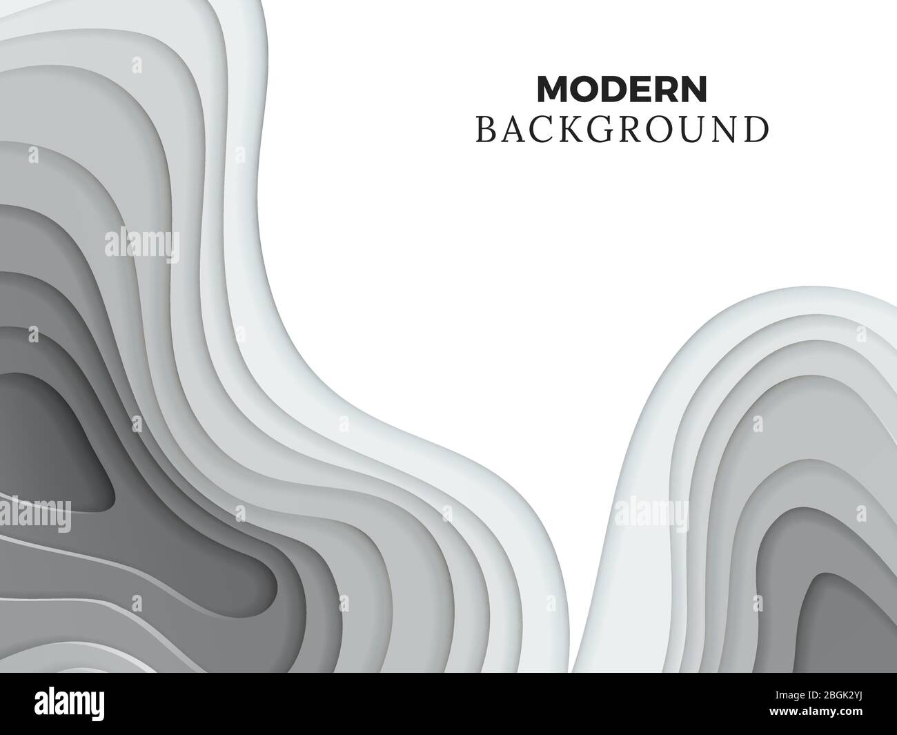 Abstrakte moderne Hintergrundvorlage mit grauem Papier-Schnitt-Element. Geometrische Origami-Ebene, Layout-Rahmen. Vektorgrafik Stock Vektor