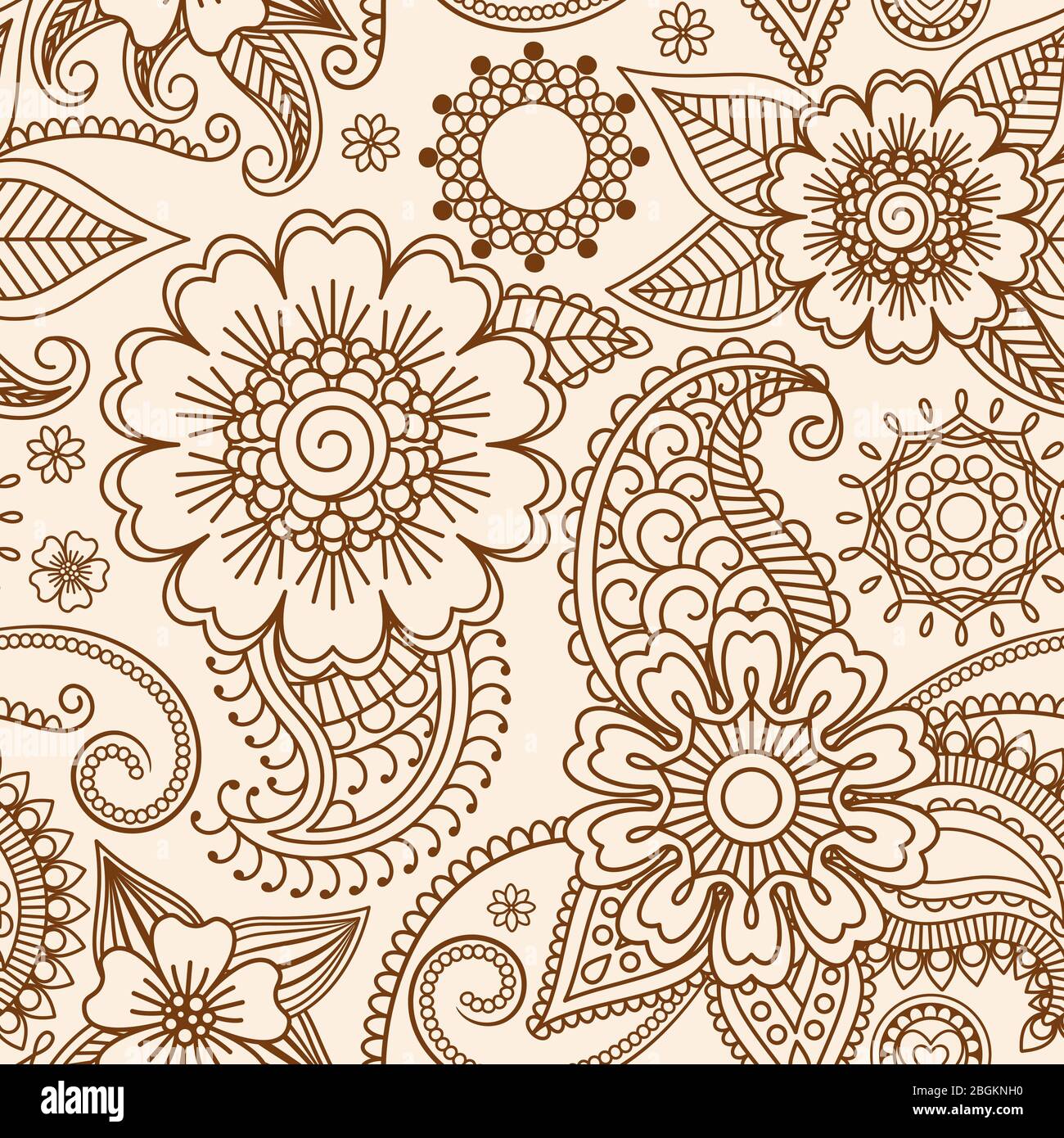 Mehndi Indische Henna Tatowierung Muster Oder Hintergrund Vektor Geometrische Ornament Orient Traditionellen Stil Auf Weiss Stock Vektorgrafik Alamy