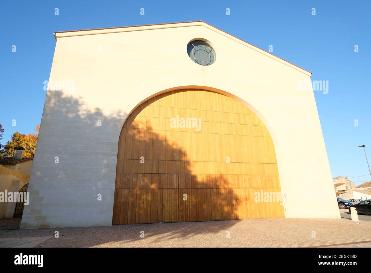 --FILE--die wunderbare Umgebung in der Herbstsaison von Ch teau Mouton Rothschild, einem Weingut, das unter den einzigen fünf Premiers Crus in Fra gelistet ist Stockfoto