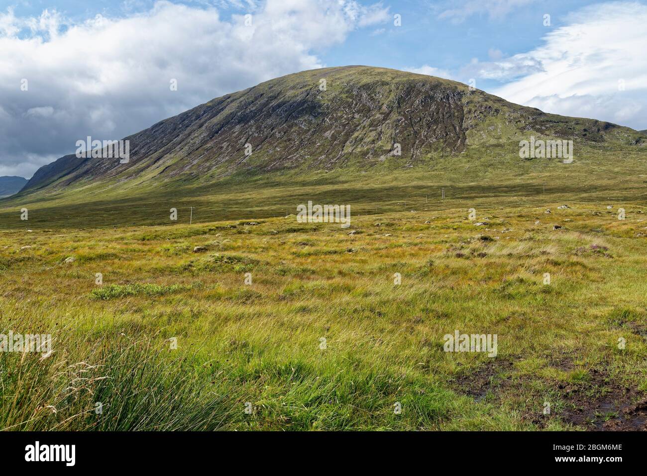 Beinn A' Chrulaiste (857M), Glen Coe vom West Highland Way aus gesehen am Kings House, Rannoch Moor, Highland, Schottland, Großbritannien Stockfoto