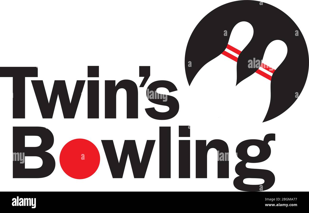 Bowling Logo Designs Konzept Vektor Stock Vektor