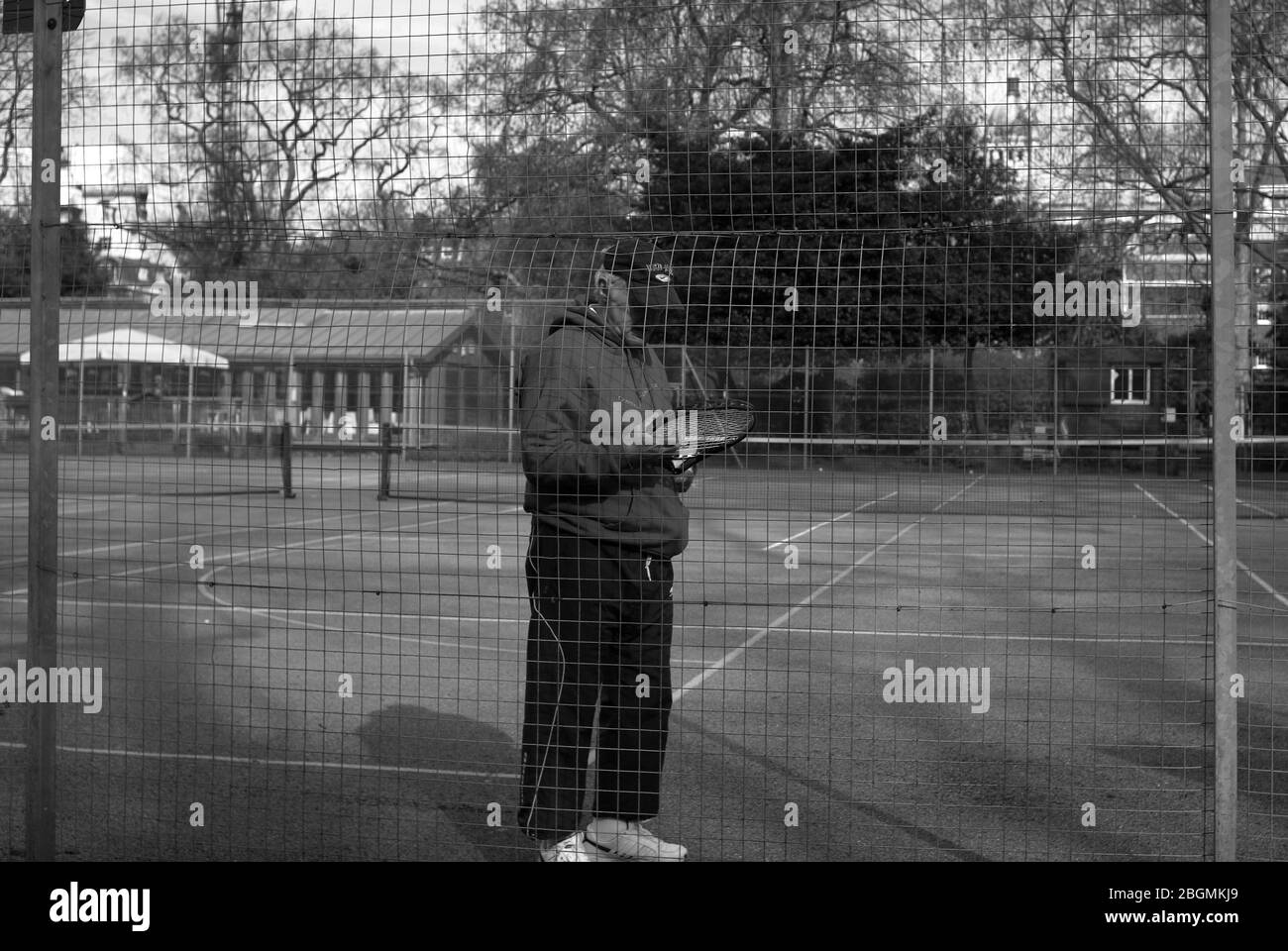 Tennisspieler, Lincolns Inn Fields, London WC2 Stockfoto