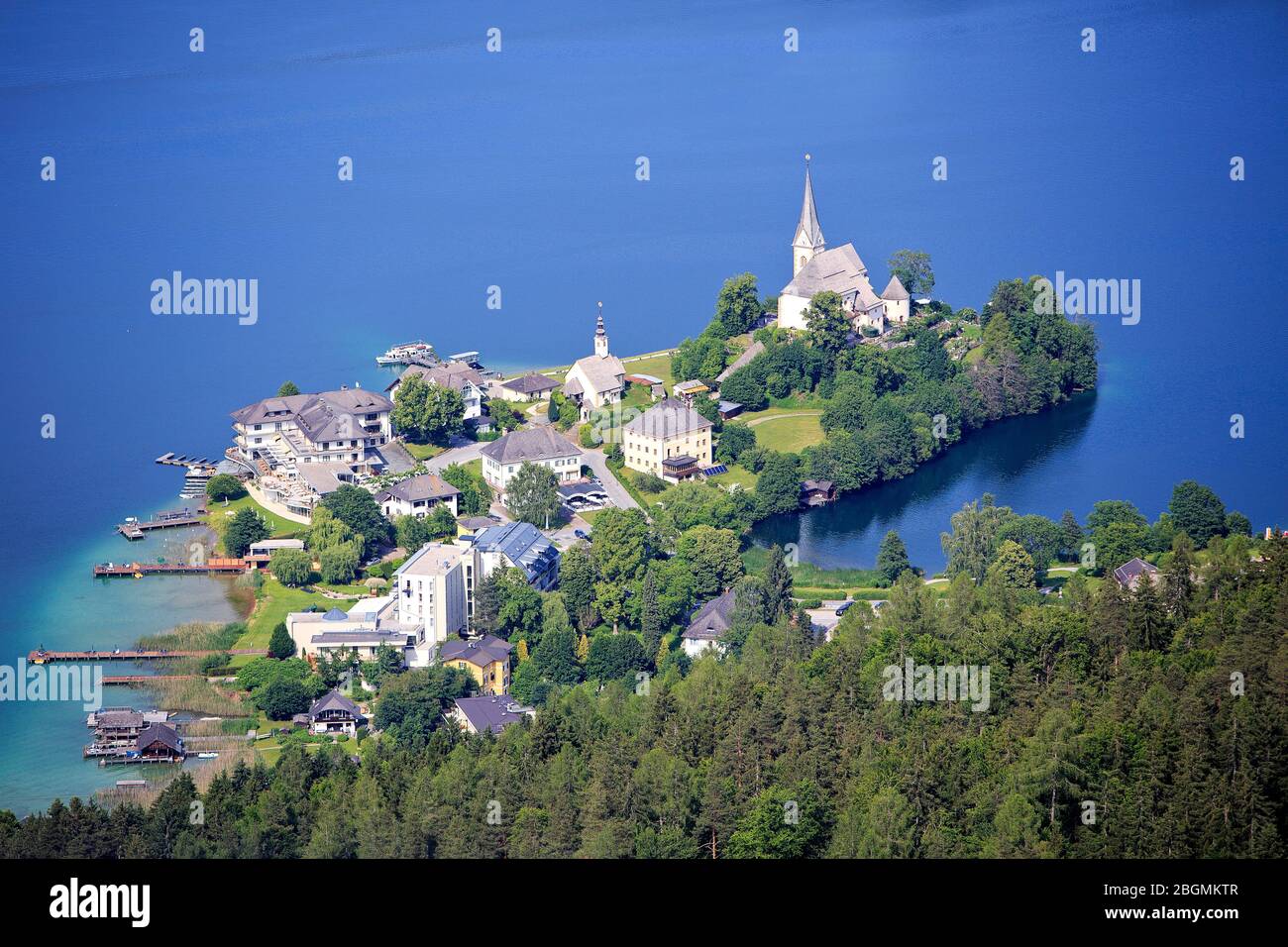 Maria Wörth Kirche Stockfoto