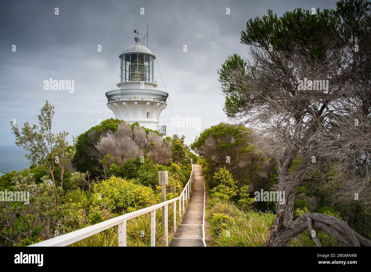 Sugarloaf Point Lighthouse bei Seal Rocks, Myall Lakes National Park, NSW, Australien Stockfoto