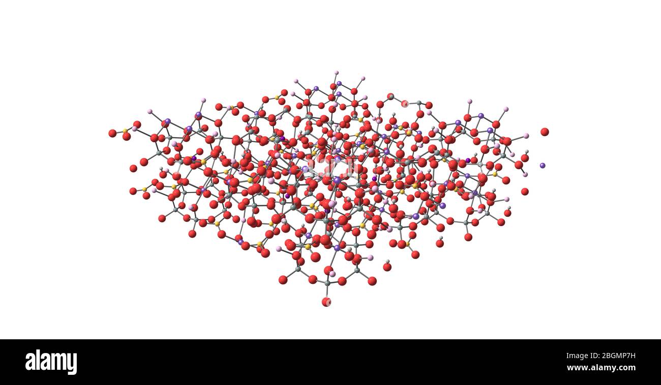 Turmalin ist ein kristallines Borsilikat-Mineral, das mit Elementen wie Aluminium, Eisen, Magnesium, Natrium, Lithium oder Kalium kombiniert wird. Tourmal Stockfoto