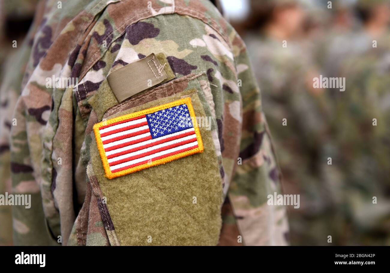 Memorial Day. Veterans Day. US-Soldat. US Army. Militär der USA Stockfoto