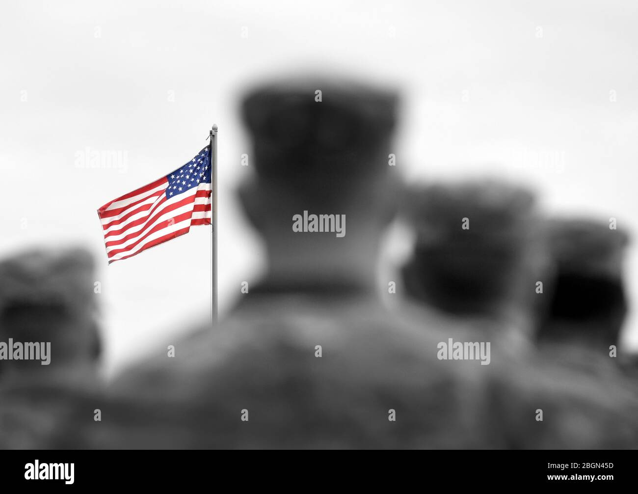 Memorial Day. Veterans Day. US-Soldaten. US Army. Militär der USA Stockfoto