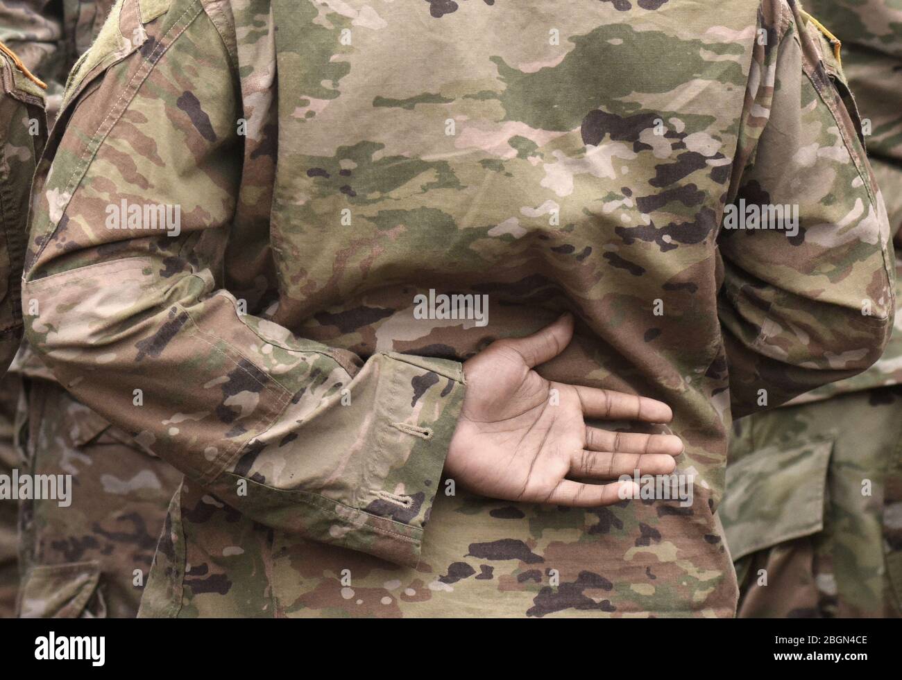 Memorial Day. Veterans Day. US-Soldat. US Army. Militär der USA Stockfoto