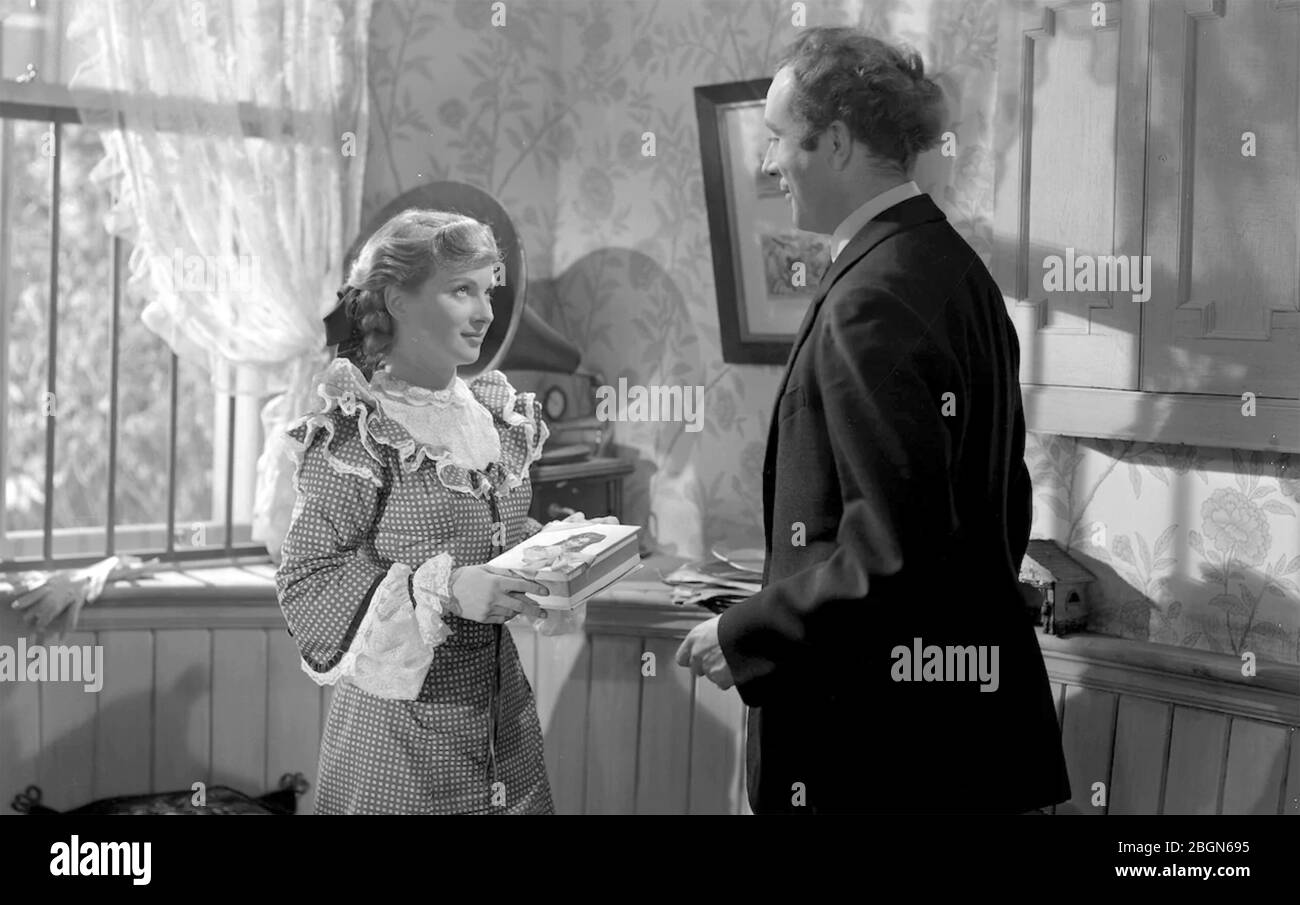 KIND HEARTS AND CORONETS 1949 Film der Ealing Studios mit Dennis Price und Joan Greenwood Stockfoto