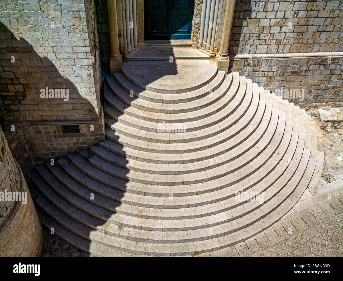 Treppe zum Dominikanerkloster Dubrovnik Kroatien Stockfoto