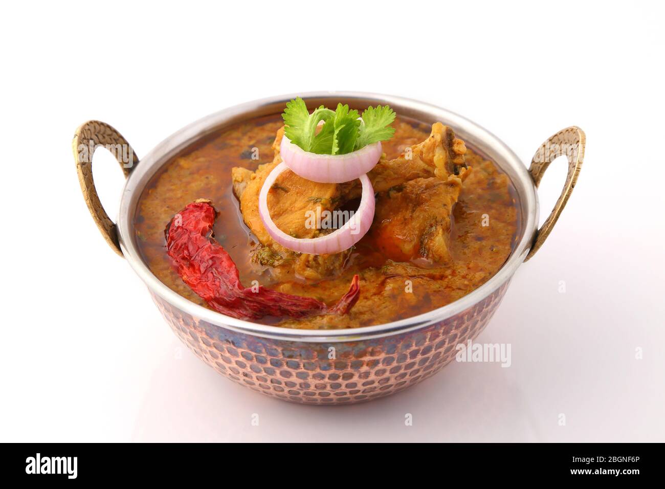 Curry-Huhn oder Curry-Hammel Stockfoto